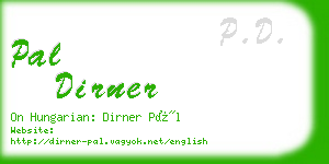 pal dirner business card